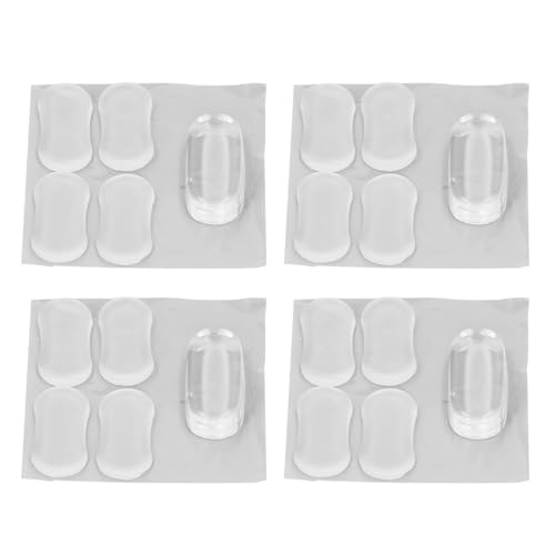 Natudeco 20pcs Toilet Seat Bumpers Toilet Lid Bumper Transparent Silicone Toilet Lid Bidet Accessories Bumper Toilet Lid Guard