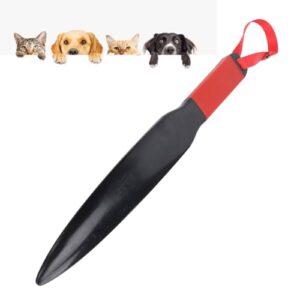 Pssopp Dog No Bite Stick Dog Break Stick Extra Tough Interactive Toy Dog Bite Training Stick for Dental Health Pet Supplies (Red Handle Red Lanyard)