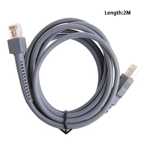 staol 200cm 6.56FT USB Data Cable for Symbol Barcode Scanner LS1203 LS2208/ LS4008I LS4208 LS3008 CBA-U01-S07ZAR