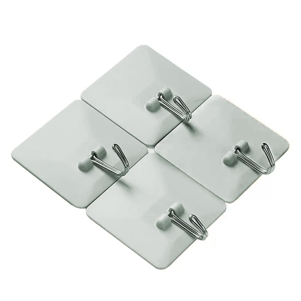 Wall Hooks for Hanging Heavy Duty, Bathroom Kitchen Heavy Duty Self Adhesive Hooks 1 Pack