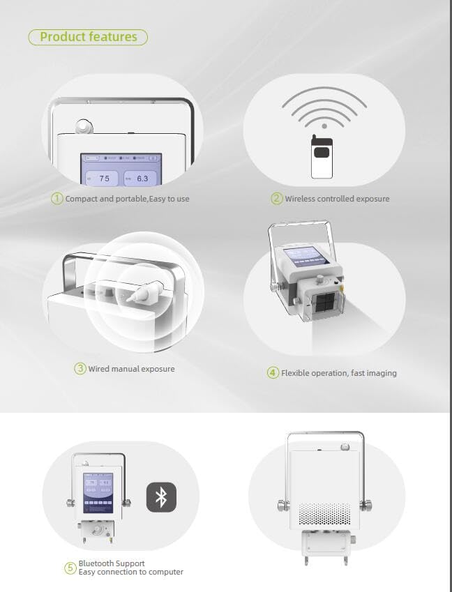 Canis 5C High Frequency Digital Portable Veterinary X-ray Machine for Mobile Radiography in Veterinary Medicine