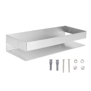 evhooe Bathroom Shower Shelf 30cm Stainless Steel Wall Mounted Bathroom Rack Rustproof Kitchen Storage Shelf