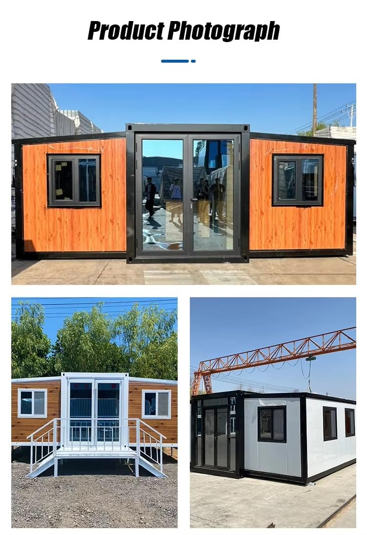 Micro Prefab House, Tiny Prefabricated Home, Compact Modular House, Small Prefab Cabin, 20ft 30ft 40ft for Campsite Cabins, Remote Workspaces, Festival Housing, Agricultural Housing