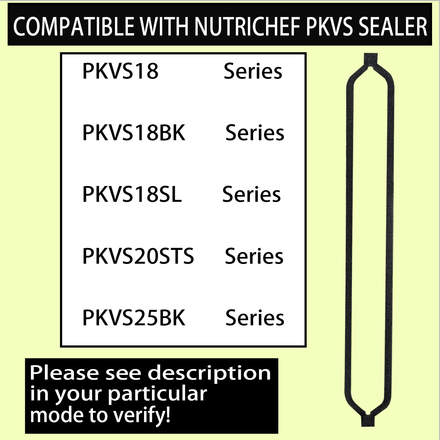 ziHenryDa 4 Pack Foam Replacement Gaskets compatible with NutriChef Vacuum Sealer Machine,Applies to NutriChef PKVS Automatic Vacuum Series Sealers