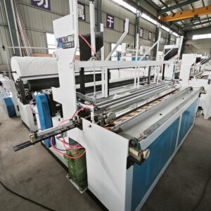 Small Toilet Tissue Paper Making Machine Automatic Paper Production Line Toilet Paper Roll Making Machine