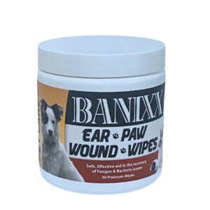 BANIXX Ear, Paw, Wound Pet Wipes