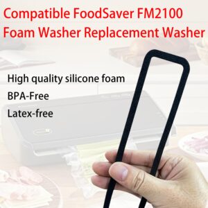 ziHenryDa 4 Pack Foam Replacement Gaskets compatible with FoodSaver FM2100 Vacuum Sealer Machine,Replacement Gaskets Applies to FoodSaver FM2000, FM2100, GM2050, GM2150 Series Vacuum Sealers