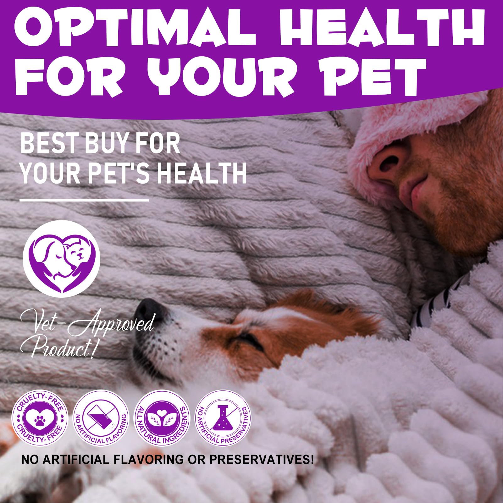 Dog Melatonin - Melatonin for Dogs - Dog Melatonin for Small Dogs - Cat Melatonin - Anxiety & Stress Relief - Promote Relaxation & Deep Sleep for Cat & Dog