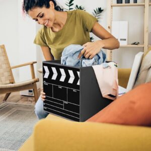 OPOZSDF Collapsible Storage Cubes with Handles, 10.6 Inch Storage Basket Compatible with Movie Clapboard Storage Bins Decorative for Cube Shelf Organizer