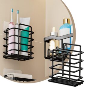 1 pack shower caddy shelves organizer rack adhesive shower caddy bathroom shelf black wall mounted corner shower caddy basket storage bath shelf organizer self adhesive sticker