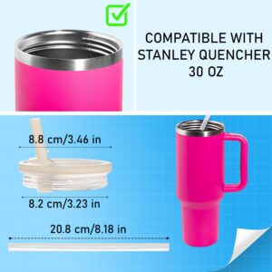 2 Pack 30 Oz Replaceble Tumbler Flip Straw Lid fit for Stanley Quencher H2.0 FlowState Tumber, Leak Proof Lid Replacement for Stanley Cup, Spill Proof Splash Reusable Dustproof Tumbler Cover