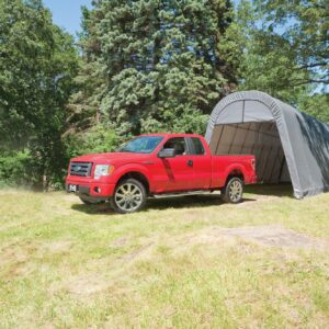 ShelterLogic Roundtop 14x32x12 ft. Instant Garage - All-Season Fabric-Covered Shelter for RVs, Trucks, Boats, Cars