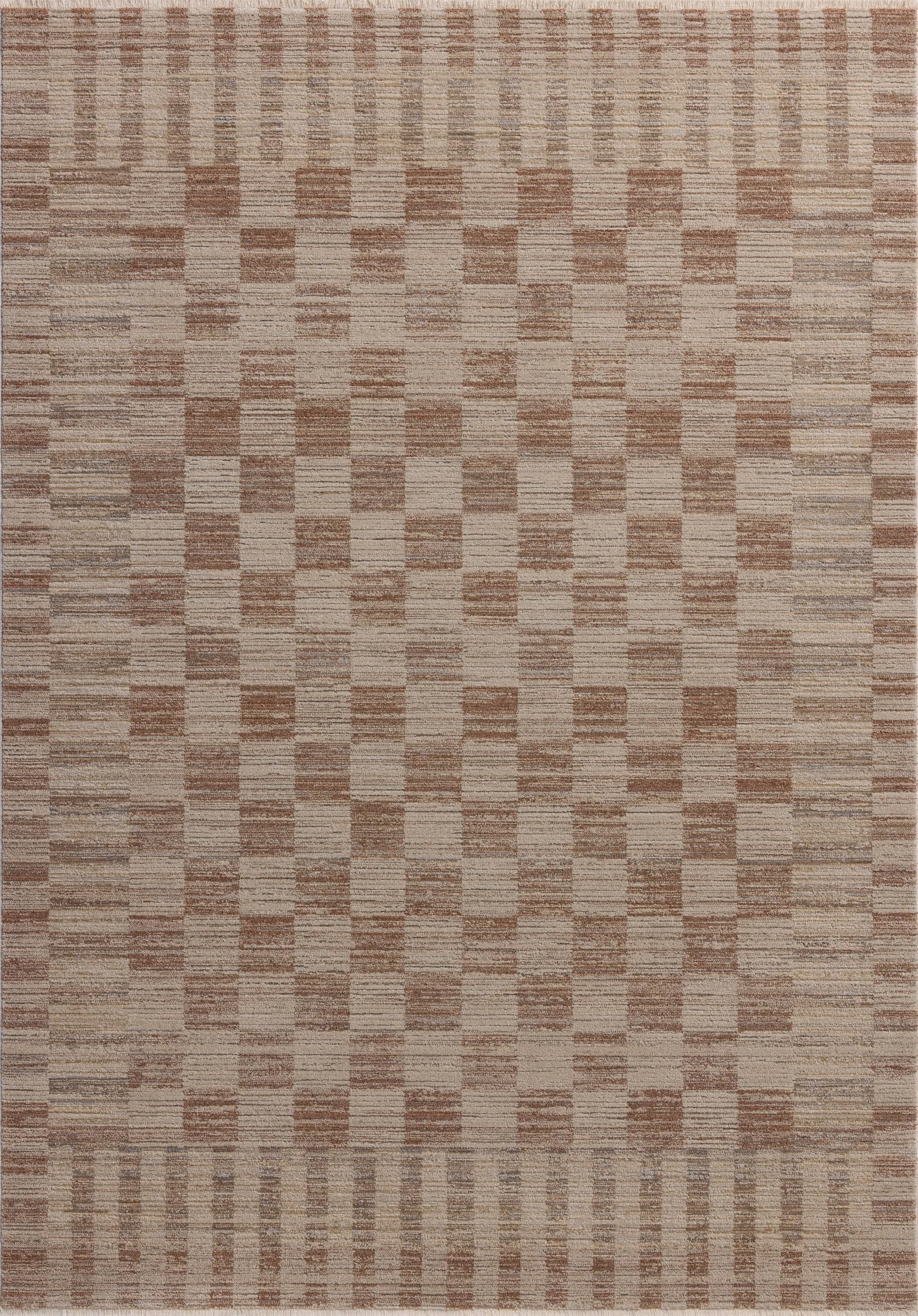 Loloi Amber Lewis Cali Collection CIL-06 Brick/Natural 6'-7" x 9'-2" Area Rug