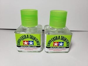 2 pack 87182 fits tamiya quick set extra thin cement 40ml bottle 87182 glue