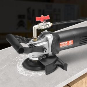 VEVOR Wet Polisher 800W, 4" Concrete Grinder with 6 Variable Speed and 7 Polishing Kits, Wet Grinder Machine for Marble, Granite, Stone, Rock, Tile, Equipped with a GFCI Switch, (1000 - 4000 RPM)