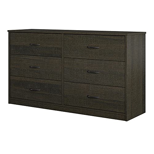 Ameriwood Home Everly Wide 6-Drawer Dresser, Espresso