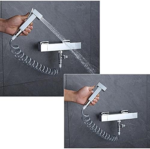 MINJING Thermostatic Mixer Bidet Shower Bathroom Shower Bidet Taps Spray Toilet Cleaning Faucet Toilet Bidet Sprayer Gun Bathroom Sprayer Toilet Bidet Shower Head