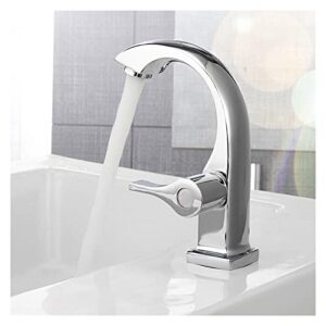 KNKQZXVDF Chrome Bathroom Basin Tap Single Handle Spout Sink Bath Cold Water Faucet Home Garden Supplies for Kitchen Faucet