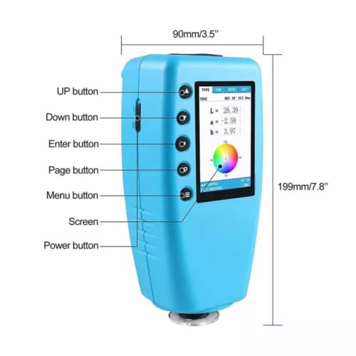 WR-10QC Portable Digital Colorimeter Color Analyzer Color Difference Meter 4mm