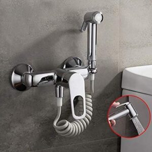 MINJING Bidet Faucets Bathroom Tap Bidet Toilet Sprayer Bidet Washer Mixer Shower Bidet Double Switch Hot and Cold Water