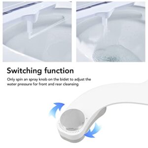 Self Bidet for Toilet Self Water Bidet Bidet Attachment with Dual Nozzle NonElectric 7/8 Copper Tee Self Water Bidet for Front and Back