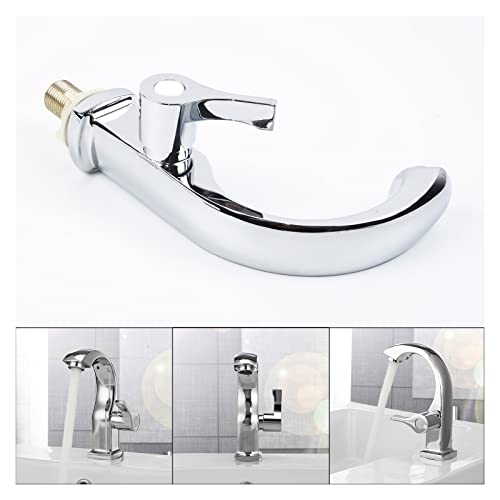 KNKQZXVDF Chrome Bathroom Basin Tap Single Handle Spout Sink Bath Cold Water Faucet Home Garden Supplies for Kitchen Faucet