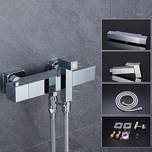 MINJING Thermostatic Mixer Bidet Shower Bathroom Shower Bidet Taps Spray Toilet Cleaning Faucet Toilet Bidet Sprayer Gun Bathroom Sprayer Toilet Bidet Shower Head