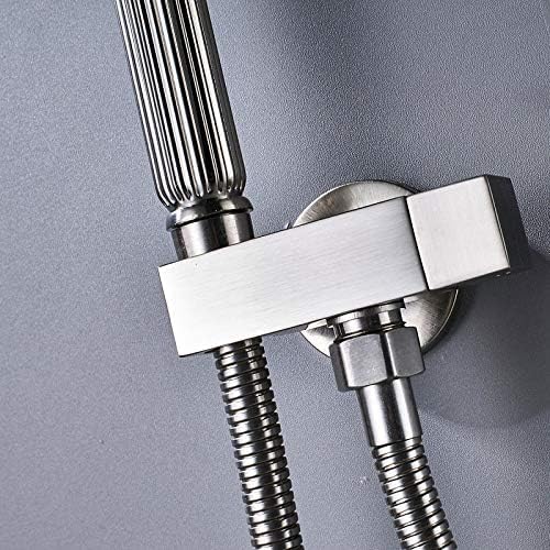 MINJING Brushed Nickel Bidet Sprayer Head Wall Mounted Bathroom Bidet Faucet Shower Faucet Toilet Bidet Muslim Brass Washer Tap-1