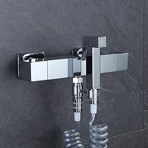 MINJING Thermostatic Mixer Bidet Shower Bathroom Shower Bidet Taps Spray Toilet Cleaning Faucet Toilet Bidet Sprayer Gun Bathroom Sprayer Toilet Bidet Shower Head