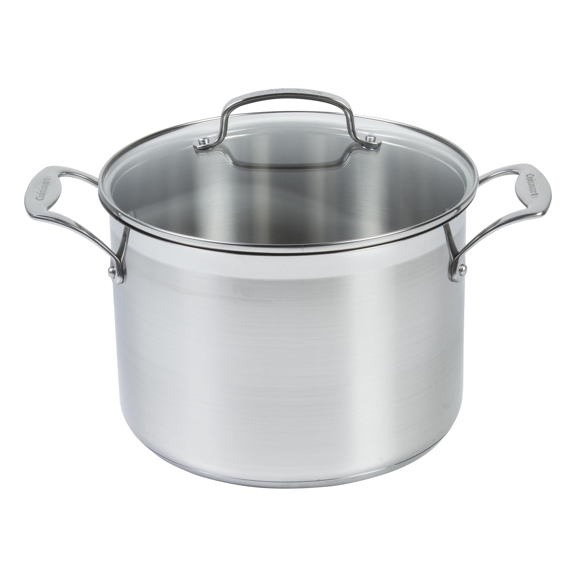 Cuisinart 3-Piece Brushed Stainless Stockpot Set (6-Quart, 8-Quart, 12-Quart)