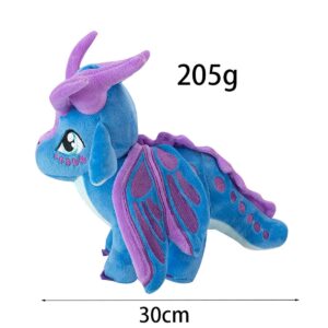 Soft Wings Dragon Plush Toy Cute Fire Dragon Stuffed Animals Pterosaur Plush Flying Dragon Pillow Plushies Gifts for Fans Kids Boys Girls,30cm(Silkwing)