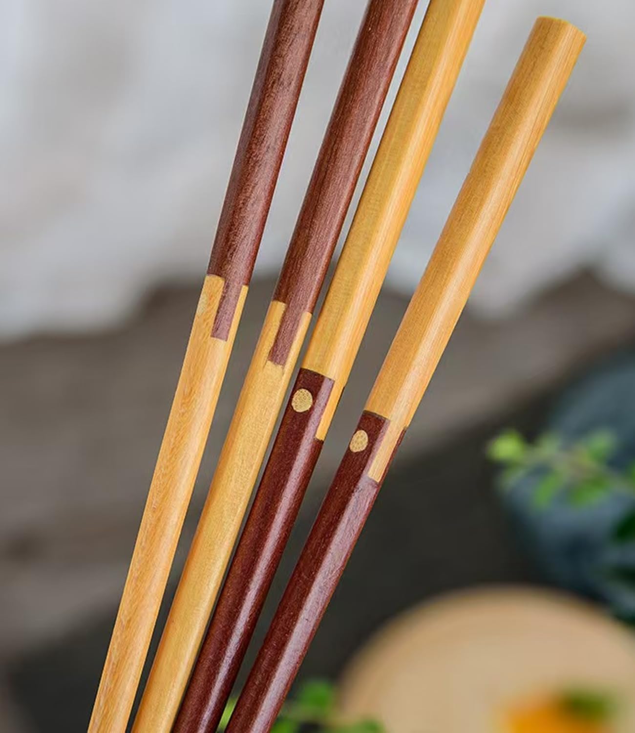 Custom Sandalwood Chopsticks, Engraved With Personalized Names Classic Japanese Style Wood Chop Sticks Set For Chinese Theme Wedding, Housewarmings,Birthday Party Favors and Gifts