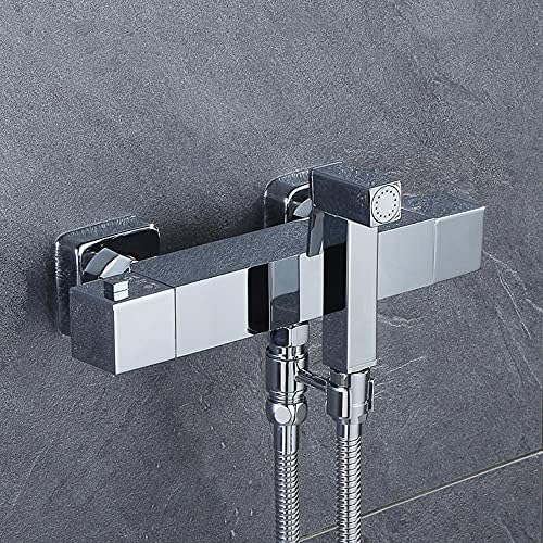 MINJING Thermostatic Mixer Bidet Shower Bathroom Shower Bidet Taps Spray Toilet Cleaning Faucet Toilet Bidet Sprayer Gun Bathroom Sprayer Toilet Bidet Shower Head