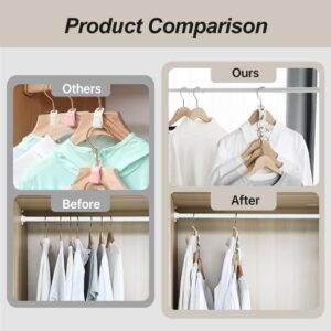 Space Saving Clothes Hanger Connector Hooks, 2024 New Multi Closet Hanger Organizer, Hanger Extender Hooks Space Saver Closet Dorm Room Organization Essentials for Closet Organizers and Storage (8pcs)