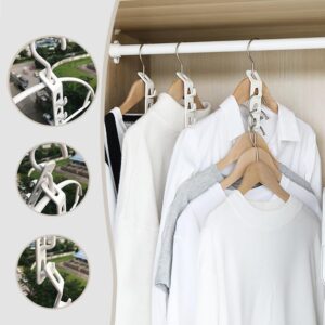 Space Saving Clothes Hanger Connector Hooks, 2024 New Multi Closet Hanger Organizer, Hanger Extender Hooks Space Saver Closet Dorm Room Organization Essentials for Closet Organizers and Storage (8pcs)