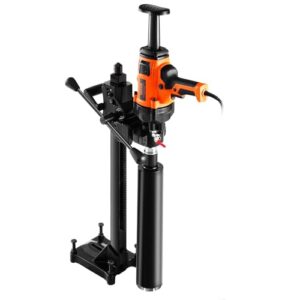 VEVOR Diamond Core Drill Machine, Wet and Dry Use, 0.8-6.3in Drilling Diameter Handheld Core Drill Rig with Stand and Core Drill Bit, 2000W Rugged Concrete Core Drill, For Concrete, Brick, Marble