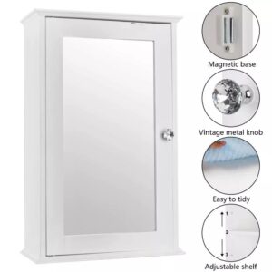 3-Lier Wall Mount Bathroom Cabinet Storage Medicine,toliet Cabinet Kitchen Laundry Cupboard with an Open Door