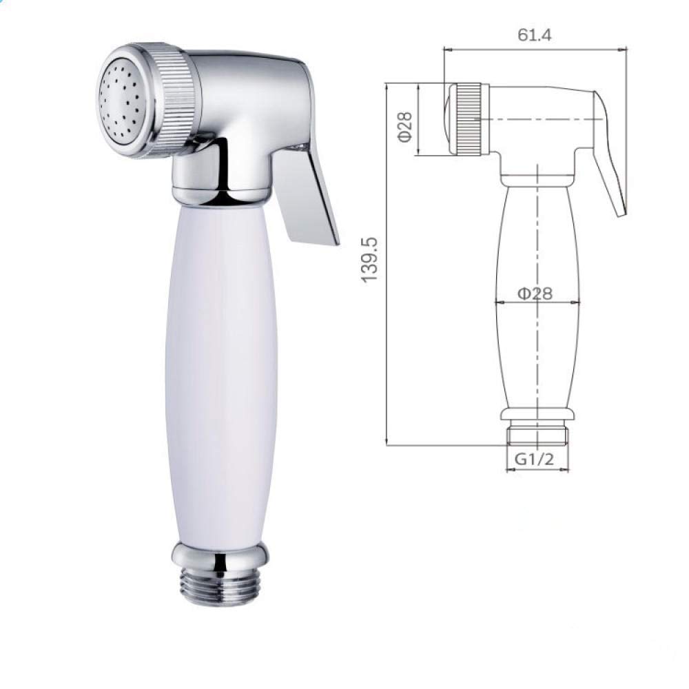 MINJING Bidet Shower Kit Bidet Muslim Shower tap into a Shower or Bidet - Toilet Spray Gun Set Bidet Washer Butt Washer Bidet Spray Gun Faucet Showerheads