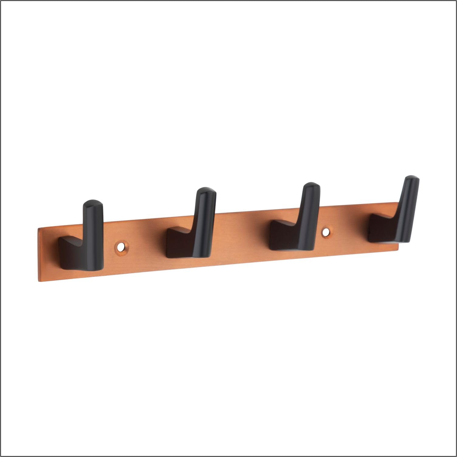 Wall Mount Coat Rack 4 Leg (Pack of 2) Wall Mounted Multi Hooks Rose Gold Colour Coat Wall Hanger-Coat Hooks Wall Mounted-Coat Hooks with Shelf-Decorative Coat Rack Wall Mount