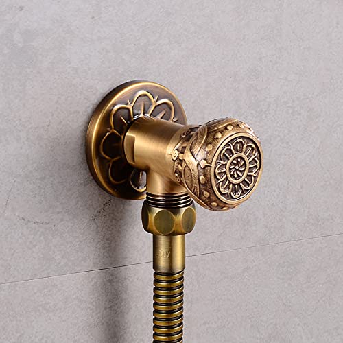 MINJING Handheld Bidet Sprayer for Toilet, Antique Brass Cloth Diaper Sprayer Kit Wall Mounted Bidet Sprayer Set Single Handle Toilet Bidet Sprayer Kit with 150cm Shower Hose