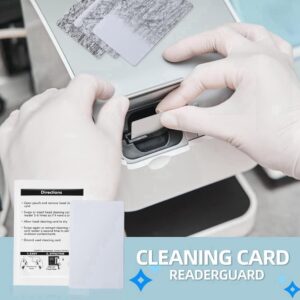 BTuregsau Card Reader Cleaning Cards - Dual Side Credit Card Reader Cleaner, CR80 Card Reader Cleaner POS Cleaning Cards (25PCS) Easy Install Easy to Use White