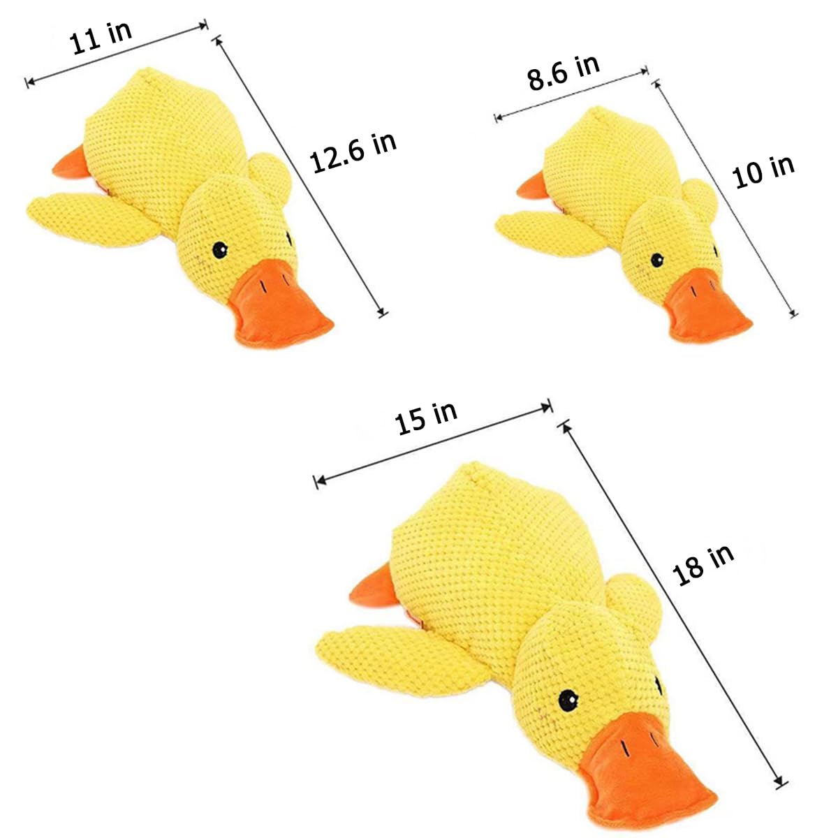 Sewosm Outfany Calm Duck, Libiyi Calm Duck, Calming Duck Toy for Dogs, The Mellow Dog Calming Duck, Best Friends Calming Duck Toy, Grishay Calm Duck Dog Toy for All Indoor Dogs (L)