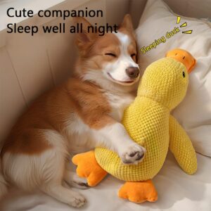 Best Friends Calming Duck Toy for Dogs,Best Friends Calming Duck Dog Toy Bright Yellow,3 Sizes Outfany Calming Duck,Mellow Dog Calming Duck,Suitable and Breeds (L)