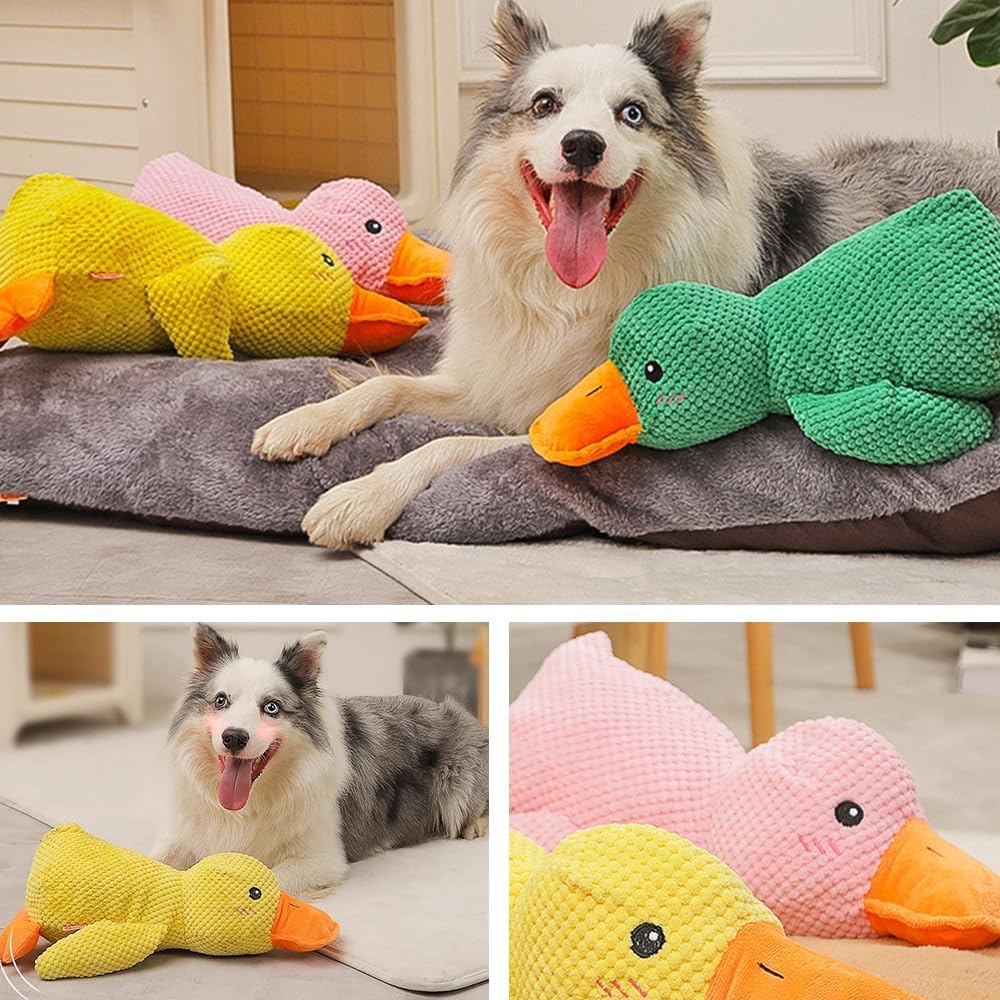 bokando Noovelo-Noovelo Calming Duck Toy, Calming Duck Dog Toy, Calming Duck Dog Toy Bright Yellow, Calming Duck Toy for Dogs, Best Friends Calming Duck Toy, Mellow Dog Calming Duck (Yellow+Yellow)