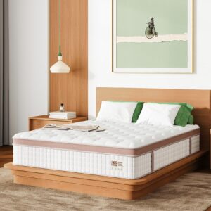 twin mattress 10 inch - superior plush mattress twin size, memory foam hybrid bed mattress, individual pocket spring mattress in a box for motion isolation, deep sleep, 100 nights trial, certipur-us