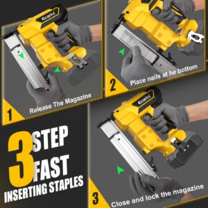 18GA Cordless Brad Nailer for Dewalt 20V MAX Battery: Electric Brad Nail Gun with 18 Gauge Nails for Upholstery Woodworking - Brushless- 2 Mode - 5/8 to 1-1/4 Inch - Tool Only