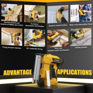 18GA Cordless Brad Nailer for Dewalt 20V MAX Battery: Electric Brad Nail Gun with 18 Gauge Nails for Upholstery Woodworking - Brushless- 2 Mode - 5/8 to 1-1/4 Inch - Tool Only