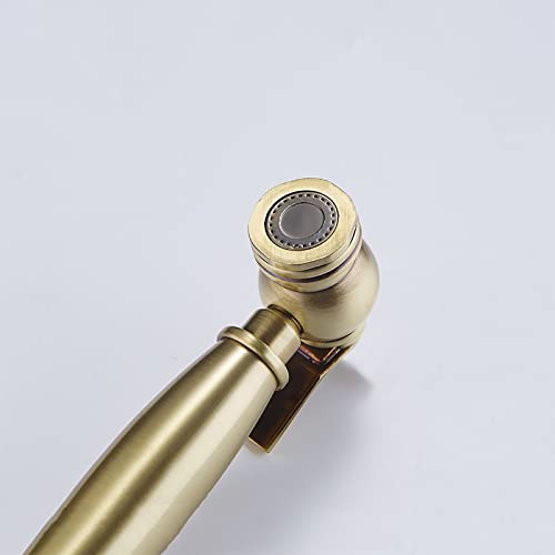 MINJING Handheld Bidet Sprayer for Toilet, Brass Cloth Diaper Sprayer Kit Wall Mounted Green Bronze Bidet Sprayer Set Single Handle Toilet Bidet Sprayer Kit with 150cm Shower Hose