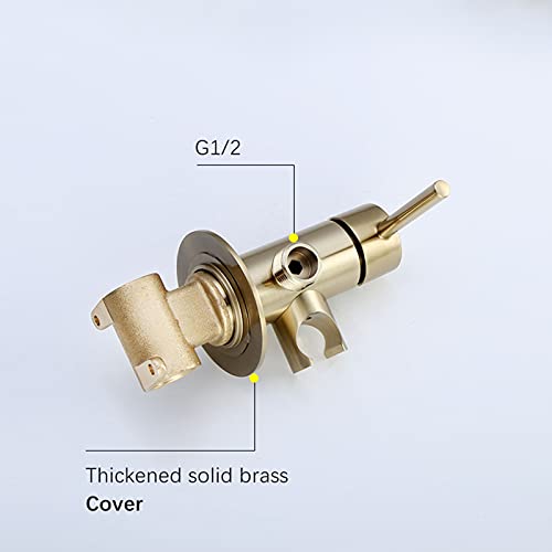 MINJING Hand Held Toilet Bidet Sprayer, Hot and Cold Water Toilet Sprayer, Baby Cloth Diaper Sprayer, Solid Brass Bidet Faucet for Personal Hygiene