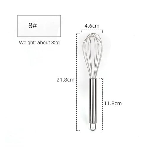 8/10/12inch Stainless steel mixing hand whisk, kitchen baking utensils, cream butter whisk.(1 set)